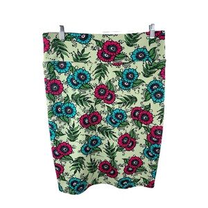 Lularoe Skirt Floral Bright Colors Size XL